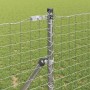 Poste de cerca 52 pcs Plateado 3.2 x 3.2 x 170 cm Acero
