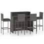 5-Piece Garden Bar Furniture Set and Gray Cushions by vidaXL, Garden sets - Ref: Foro24-3064884, Price: 504,07 €, Discount: %