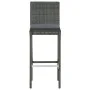 Juego de muebles de bar de jardín de 5 piezas y cojines gris de vidaXL, Conjuntos de jardín - Ref: Foro24-3064884, Precio: 50...