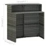 5-Piece Garden Bar Furniture Set and Gray Cushions by vidaXL, Garden sets - Ref: Foro24-3064884, Price: 504,07 €, Discount: %
