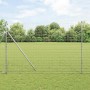 Poste de cerca 26 pcs Plateado 3.2 x 3.2 x 200 cm Acero