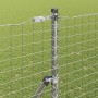 Poste de cerca 26 pcs Plateado 3.2 x 3.2 x 200 cm Acero