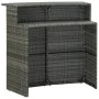 3-piece garden bar furniture set with grey cushions by vidaXL, Garden sets - Ref: Foro24-3064874, Price: 259,73 €, Discount: %