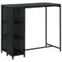 5-teiliges Gartenbar-Set und schwarze Kissen aus synthetischem Rattan von vidaXL, Gartensets - Ref: Foro24-3064918, Preis: 39...