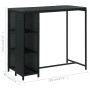 5-teiliges Gartenbar-Set und schwarze Kissen aus synthetischem Rattan von vidaXL, Gartensets - Ref: Foro24-3064918, Preis: 40...