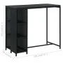 5-teiliges Gartenbar-Set und schwarze Kissen aus synthetischem Rattan von vidaXL, Gartensets - Ref: Foro24-3064918, Preis: 39...