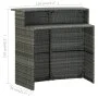 5-teiliges Garten-Barmöbel-Set und graue Kissen von vidaXL, Gartensets - Ref: Foro24-3064880, Preis: 321,75 €, Rabatt: %