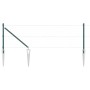 Poste de cerca 52 pcs Plateado 3.2 x 3.2 x 100 cm Acero