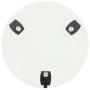 Soporte ruedas para macetas redondo vidrio templado 28cm 2 uds