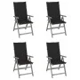 Reclining garden chairs 4 pcs solid acacia wood cushions by vidaXL, Garden chairs - Ref: Foro24-3065384, Price: 308,30 €, Dis...