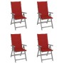 Gartenliegestühle und -kissen 4 Stück massives Akazienholz von vidaXL, Gartenstühle - Ref: Foro24-3065383, Preis: 328,21 €, R...