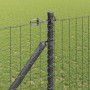 Poste de cerca 26 pcs Plateado 3.2 x 3.2 x 160 cm Acero