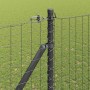 Poste de cerca 26 pcs Plateado 3.2 x 3.2 x 170 cm Acero
