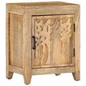 Mesita de noche de madera maciza de mango 40x30x50 cm de vidaXL, Mesitas de noche - Ref: Foro24-320811, Precio: 111,45 €, Des...