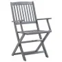 Klappbare Gartenstühle, 6 Stück, Kissen aus massivem Akazienholz von vidaXL, Gartenstühle - Ref: Foro24-3065420, Preis: 293,4...