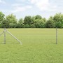 Poste de cerca 26 pcs Plateado 3.2 x 3.2 x 80 cm Acero
