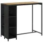 Set de bar para jardín 5 pzas y cojines ratán sintético negro de vidaXL, Conjuntos de jardín - Ref: Foro24-3064916, Precio: 2...