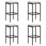 5-piece garden bar set and black synthetic rattan cushions by vidaXL, Garden sets - Ref: Foro24-3064916, Price: 267,68 €, Dis...