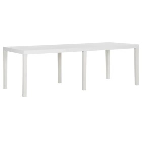 Weißer PP-Gartentisch 220x90x72 cm von vidaXL, Gartentische - Ref: Foro24-317732, Preis: 218,48 €, Rabatt: %