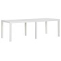 White PP garden table 220x90x72 cm by vidaXL, Garden tables - Ref: Foro24-317732, Price: 218,48 €, Discount: %