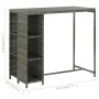 Garden bar set, 5 pieces, with gray synthetic rattan cushions. by vidaXL, Garden sets - Ref: Foro24-3064919, Price: 405,07 €,...