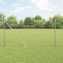 Poste de cerca 52 pcs Plateado 3.2 x 3.2 x 140 cm Acero