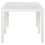 White PP garden table 220x90x72 cm by vidaXL, Garden tables - Ref: Foro24-317732, Price: 218,48 €, Discount: %