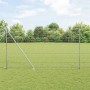 Poste de cerca 26 pcs Plateado 3.2 x 3.2 x 180 cm Acero