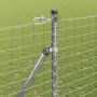 Poste de cerca 26 pcs Plateado 3.2 x 3.2 x 180 cm Acero