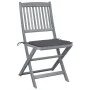 Folding garden chairs 6 pcs solid acacia wood cushions by vidaXL, Garden chairs - Ref: Foro24-3065434, Price: 327,18 €, Disco...