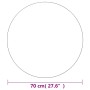 Espejo de pared redondo vidrio 70 cm