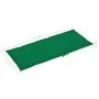 Sillas de jardín 4 uds madera maciza de teca con cojines verdes de vidaXL, Sillas de jardín - Ref: Foro24-3065535, Precio: 50...