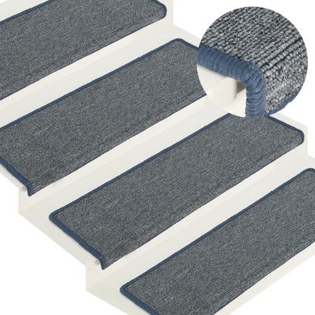 Treppenstufenmatten 15 Einheiten lila und blau 65x21x4cm von vidaXL, Treppenmatten - Ref: Foro24-326200, Preis: 57,57 €, Raba...