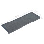 Treppenstufenmatten 15 Einheiten lila und blau 65x21x4cm von vidaXL, Treppenmatten - Ref: Foro24-326200, Preis: 57,57 €, Raba...