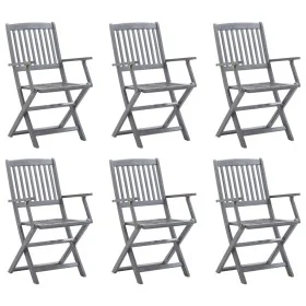 Klappbare Gartenstühle, 6 Stück Massivholz aus Akazie von vidaXL, Gartenstühle - Ref: Foro24-3065519, Preis: 263,04 €, Rabatt: %