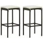 3-piece garden bar set and brown synthetic rattan cushions by vidaXL, Garden sets - Ref: Foro24-3064774, Price: 171,36 €, Dis...