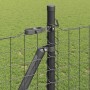 Poste de cerca 26 pcs Plateado 3.2 x 3.2 x 140 cm Acero