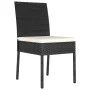 5-teiliges Garten-Ess-Set aus schwarzem synthetischem Rattan von vidaXL, Gartensets - Ref: Foro24-3065694, Preis: 314,37 €, R...