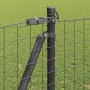 Poste de cerca 52 pcs Plateado 3.2 x 3.2 x 140 cm Acero
