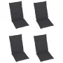 Garden chairs 4 pcs teak wood and anthracite gray cushions by vidaXL, Garden chairs - Ref: Foro24-3065530, Price: 510,40 €, D...