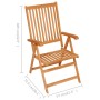 Gartenstühle 4 Stück Teakholz und anthrazitgraue Kissen von vidaXL, Gartenstühle - Ref: Foro24-3065530, Preis: 517,86 €, Raba...