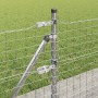 Poste de cerca 26 pcs Plateado 3.2 x 3.2 x 140 cm Acero