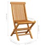 Sillas de jardín plegables 6 unidades madera maciza de teca by vidaXL, Garden chairs - Ref: Foro24-3065527, Price: 376,71 €, ...