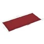 Sillas de jardín 4 uds madera de teca con cojines rojo tinto de vidaXL, Sillas de jardín - Ref: Foro24-3065539, Precio: 512,0...