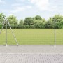 Poste de cerca 52 pcs Plateado 3.2 x 3.2 x 140 cm Acero