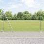 Poste de cerca 26 pcs Plateado 3.2 x 3.2 x 83.5 cm Acero