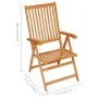 Garden chairs 4 pcs solid teak wood with cream cushions by vidaXL, Garden chairs - Ref: Foro24-3065532, Price: 501,45 €, Disc...