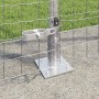 Poste de cerca 26 pcs Plateado 3.2 x 3.2 x 83.5 cm Acero