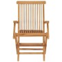 Sillas de jardín 4 uds madera maciza de teca con cojines grises by vidaXL, Garden chairs - Ref: Foro24-3065633, Price: 386,29...