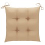 Garden chairs 4 pcs solid teak wood with beige cushions by vidaXL, Garden chairs - Ref: Foro24-3065635, Price: 395,71 €, Disc...
